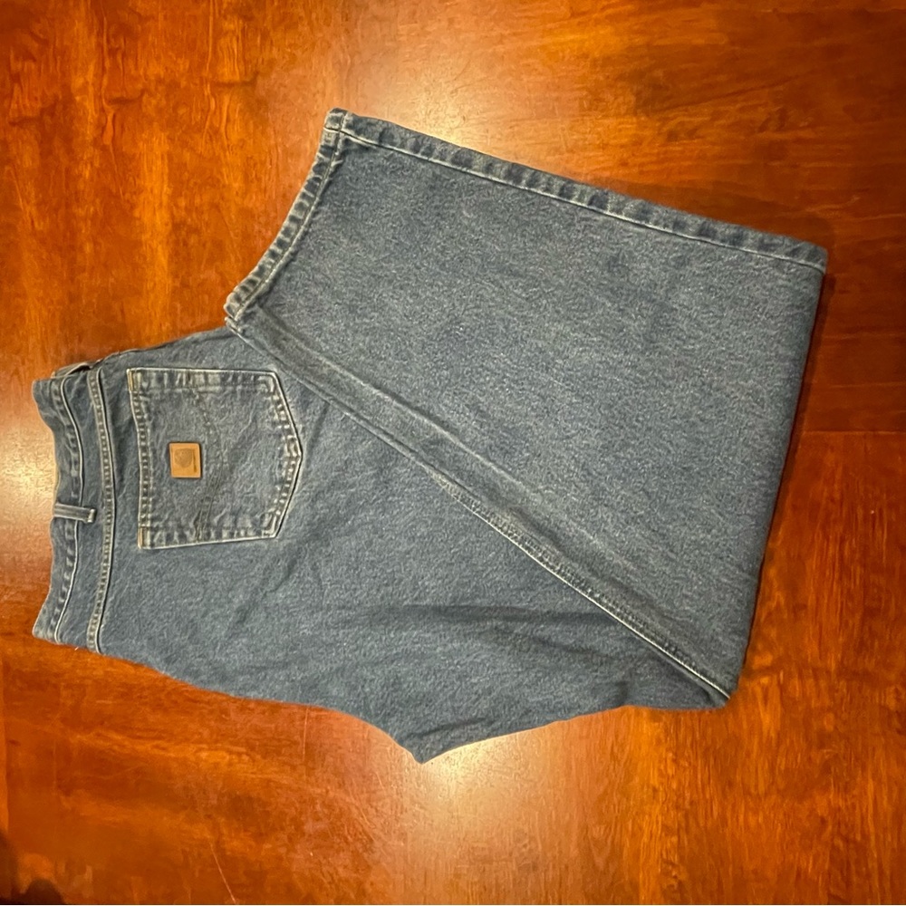 Blue Carhartt Straight Leg 44x32  2 exact same pairs and color and size